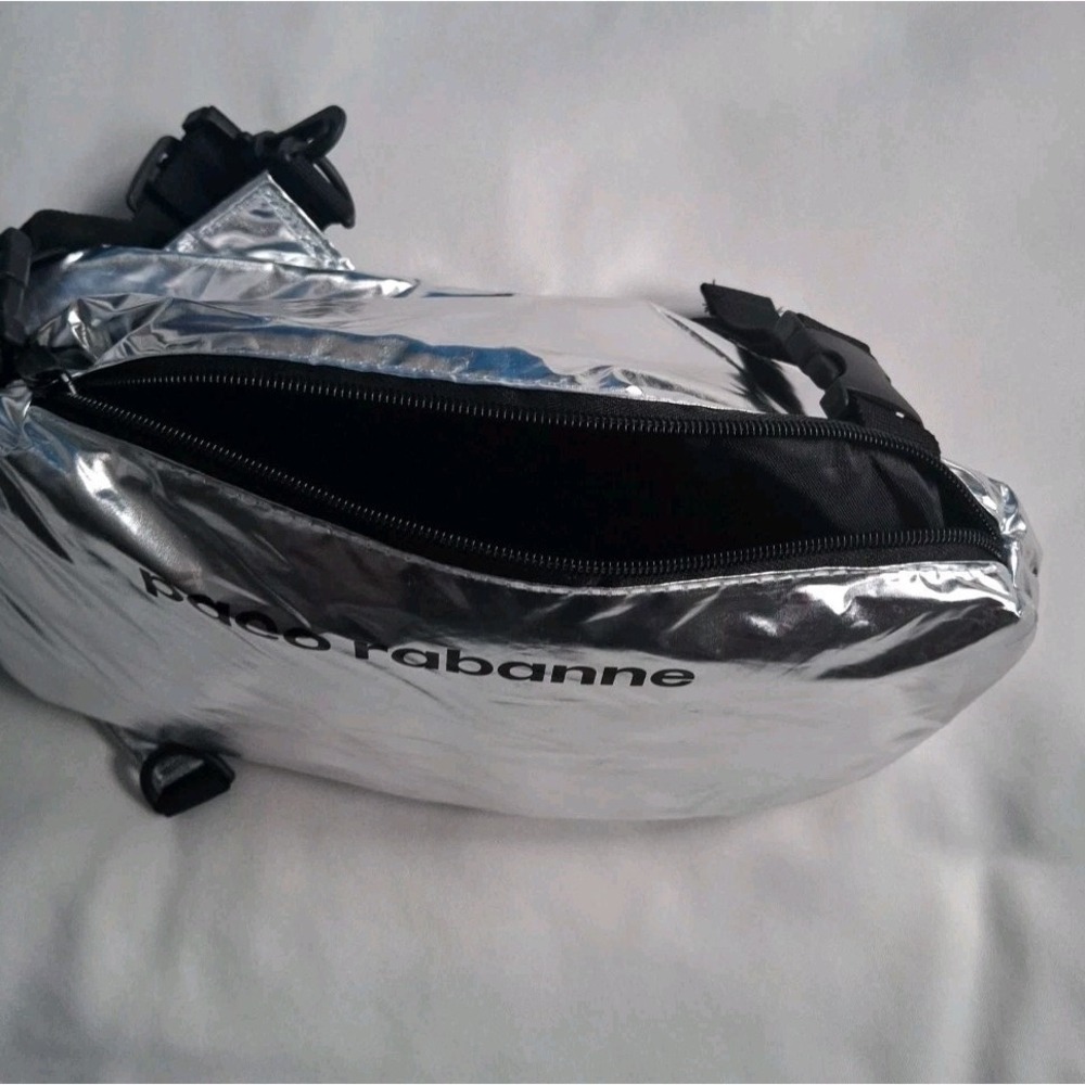 Paco Rabanne Metallic Silver Versatile Bag Pouch - Picture 5 of 6